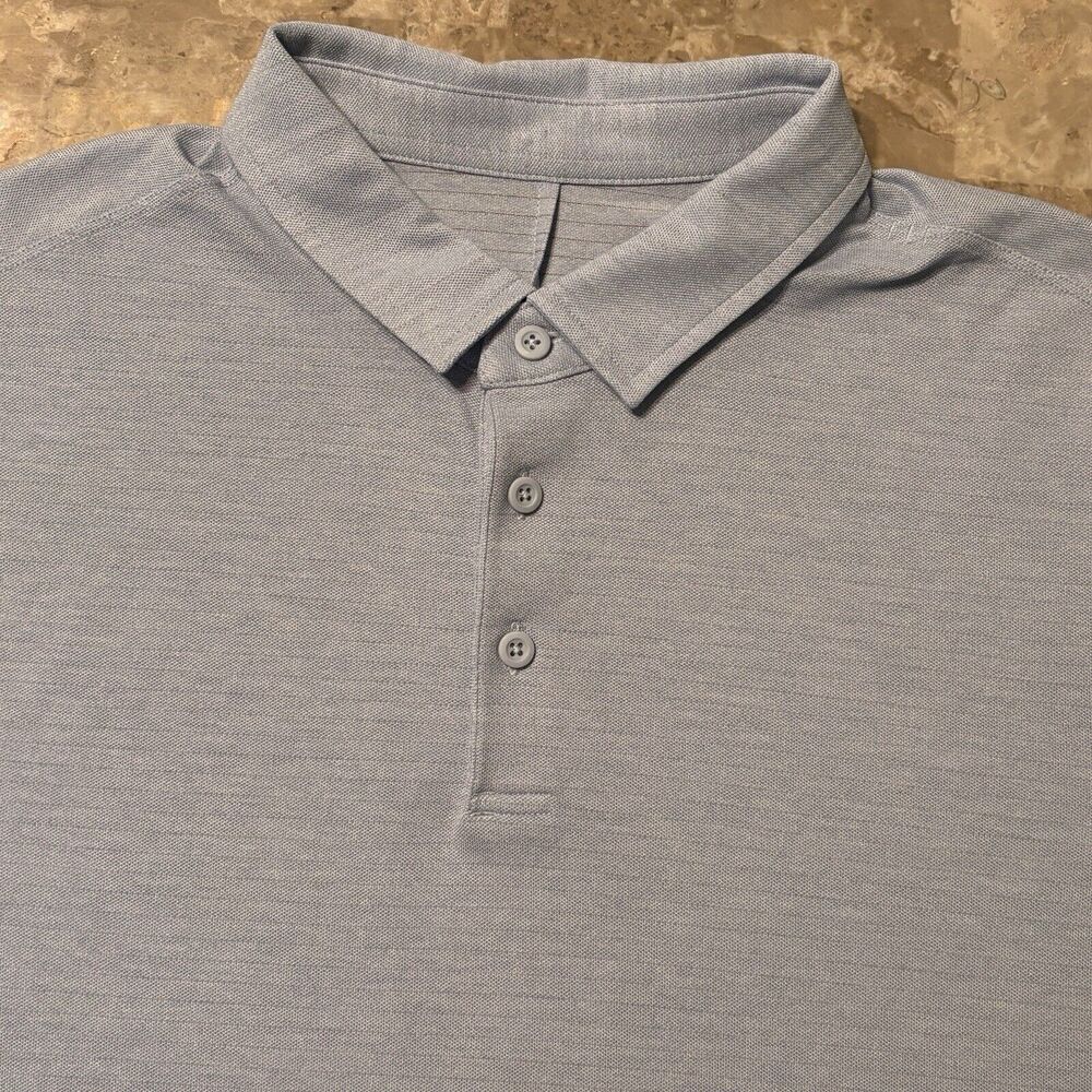 lululemon athletica Light Blue Polo Shirt